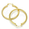 Oro Laminado Medium Hoop, Gold Filled Style Hollow Design, Polished, Golden Finish, 5.134.023.35