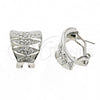 Rhodium Plated Stud Earring, with White Crystal, Polished, Rhodium Finish, 02.59.0066.1 *PROMO*