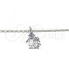 Rhodium Plated Pendant Necklace, Little Girl Design, Polished, Rhodium Finish, 04.106.0001.1.20