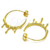Oro Laminado Medium Hoop, Gold Filled Style Polished, Golden Finish, 02.195.0173.25