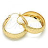 Oro Laminado Medium Hoop, Gold Filled Style Polished, Golden Finish, 02.106.0016.30