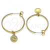 Oro Laminado Medium Hoop, Gold Filled Style Polished, Golden Finish, 02.63.2742.30
