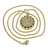 Oro Laminado Pendant Necklace, Gold Filled Style Polished, Golden Finish, 04.358.0016.20