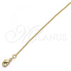 Oro Laminado Basic Necklace, Gold Filled Style Polished, Golden Finish, 04.213.0001.1.18