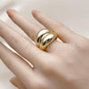 Oro Laminado Elegant Ring, Gold Filled Style Polished, Golden Finish, 01.283.0048