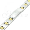 Stainless Steel Solid Bracelet, Polished, Two Tone, 03.114.0245.09