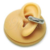 Rhodium Plated Earcuff Earring, Hollow Design, Diamond Cutting Finish, Rhodium Finish, 02.163.0306.1.25
