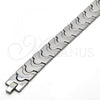 Stainless Steel Solid Bracelet, Polished, Steel Finish, 03.114.0221.09