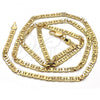 Gold Tone Basic Necklace, Mariner Design, Polished, Golden Finish, 04.242.0031.24GT