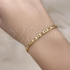 Oro Laminado Basic Bracelet, Gold Filled Style Polished, Golden Finish, 04.63.1420.08