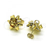 Oro Laminado Stud Earring, Gold Filled Style Polished, Golden Finish, 02.213.0420