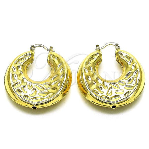 Oro Laminado Medium Hoop, Gold Filled Style Hollow Design, Polished, Golden Finish, 02.170.0422.40