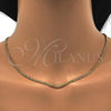 Oro Laminado Basic Necklace, Gold Filled Style Miami Cuban Design, Polished, Golden Finish, 04.213.0095.24