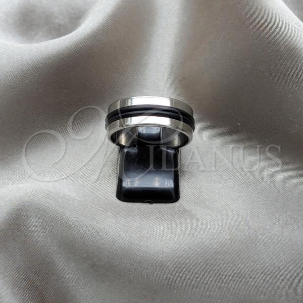 Stainless Steel Mens Ring, Polished, Steel Finish, 01.63.0743.08