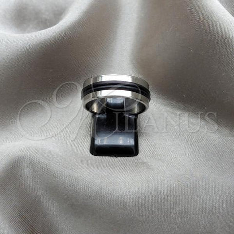 Stainless Steel Mens Ring, Polished, Steel Finish, 01.63.0743.08