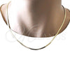 Oro Laminado Basic Necklace, Gold Filled Style Herringbone Design, Polished, Golden Finish, 04.213.0173.20