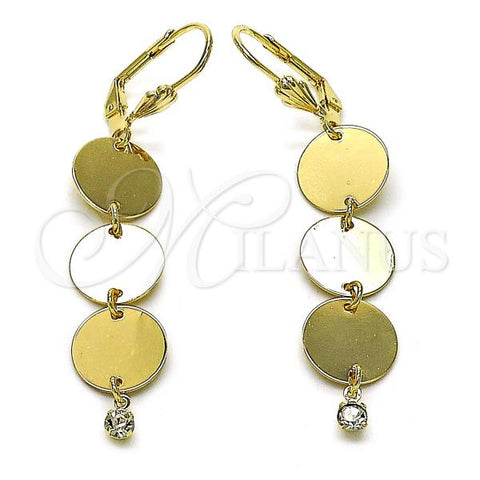 Oro Laminado Long Earring, Gold Filled Style Polished, Golden Finish, 5.068.014.1