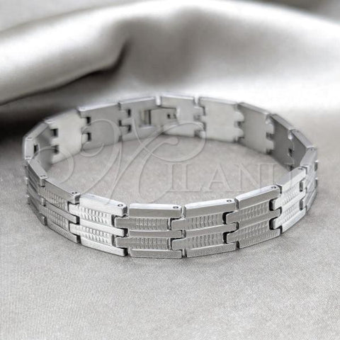 Stainless Steel Solid Bracelet, Polished, Steel Finish, 03.63.22964.09
