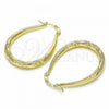 Oro Laminado Medium Hoop, Gold Filled Style Diamond Cutting Finish, Golden Finish, 02.170.0280.30