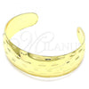 Oro Laminado Individual Bangle, Gold Filled Style Diamond Cutting Finish, Golden Finish, 07.156.0053 (20 MM Thickness, One size fits all)