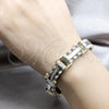 Stainless Steel Solid Bracelet, Polished, Two Tone, 03.63.22973.09