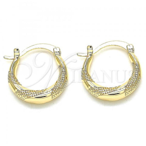 Oro Laminado Small Hoop, Gold Filled Style Polished, Golden Finish, 02.233.0030.20