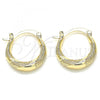 Oro Laminado Small Hoop, Gold Filled Style Polished, Golden Finish, 02.233.0030.20