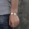 Stainless Steel Solid Bracelet, Polished, Two Tone, 03.114.0344.08