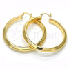 Oro Laminado Large Hoop, Gold Filled Style Polished, Golden Finish, 02.261.0050.50