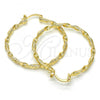 Oro Laminado Medium Hoop, Gold Filled Style Polished, Golden Finish, 02.170.0208.1.40