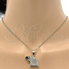 Oro Laminado Fancy Pendant, Gold Filled Style Eagle Design, Diamond Cutting Finish, Golden Finish, 5.182.008