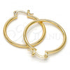 Oro Laminado Medium Hoop, Gold Filled Style Polished, Golden Finish, 5.134.011.25