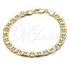 Oro Laminado Basic Bracelet, Gold Filled Style Mariner Design, Polished, Golden Finish, 5.222.023.08