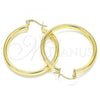 Oro Laminado Medium Hoop, Gold Filled Style Hollow Design, Polished, Golden Finish, 5.134.024.30