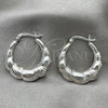 Sterling Silver Medium Hoop, Polished, Silver Finish, 02.393.0014.25