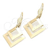 Oro Laminado Long Earring, Gold Filled Style Golden Finish, 5.076.012