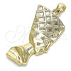 Oro Laminado Religious Pendant, Gold Filled Style Polished, Golden Finish, 05.192.0009