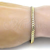 Gold Tone Basic Bracelet, Polished, Golden Finish, 04.242.0021.09GT