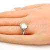 Rhodium Plated Multi Stone Ring, with Golden Shadow Swarovski Crystals, Polished, Rhodium Finish, 01.239.0008.6 (One size fits all)