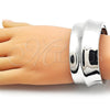 Rhodium Plated Individual Bangle, Polished, Rhodium Finish, 07.215.0013.1.05