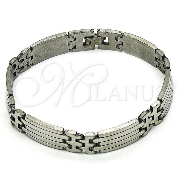 Stainless Steel Solid Bracelet, Polished, Steel Finish, 03.114.0315.3.09