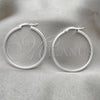 Sterling Silver Small Hoop, Hollow Design, Polished, Silver Finish, 02.389.0186.30