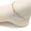 Oro Laminado Basic Anklet, Gold Filled Style Polished, Golden Finish, 04.213.0338.10