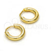 Oro Laminado Small Hoop, Gold Filled Style Polished, Golden Finish, 02.170.0163.10