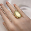 Oro Laminado Elegant Ring, Gold Filled Style Chunky Design, Polished, Golden Finish, 01.341.0129