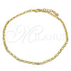 Oro Laminado Basic Anklet, Gold Filled Style Polished, Golden Finish, 04.213.0070.10