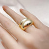 Oro Laminado Elegant Ring, Gold Filled Style Polished, Golden Finish, 01.213.0041