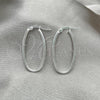 Sterling Silver Medium Hoop, Polished, Silver Finish, 02.389.0113.30