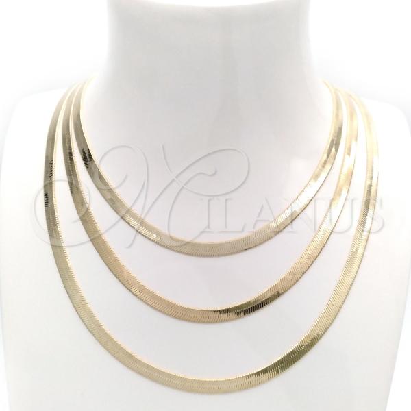 Oro Laminado Basic Necklace, Gold Filled Style Polished, Golden Finish, 04.02.0013.16