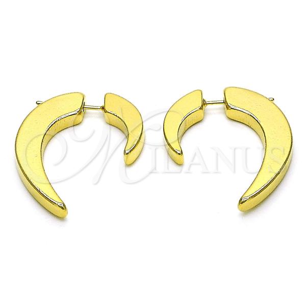 Oro Laminado Stud Earring, Gold Filled Style Polished, Golden Finish, 02.195.0233